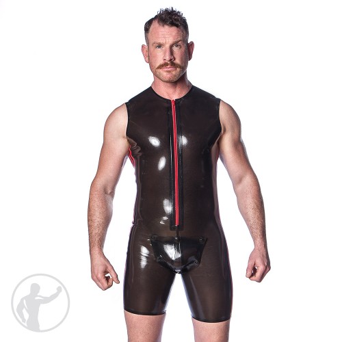Men's Rubber Sleeveless Tom Suit with all round zipper