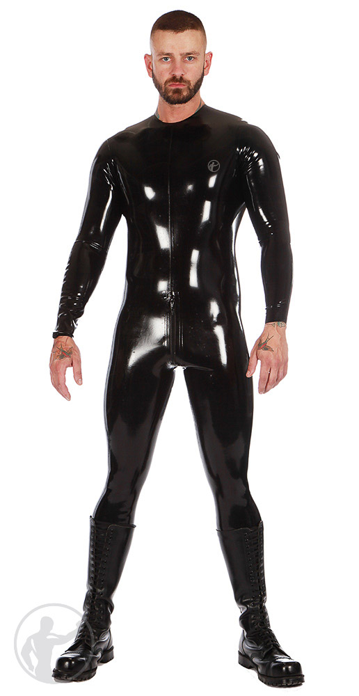 Women's Clothing 052 Men latex catsuit with gloves toes crotch hole ...